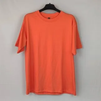 Áo thun Cam Đỏ|Cổ tròn Form rộng 100% Cotton