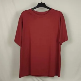 Áo thun Đỏ Đô|Cổ tròn form rộng 100%cotton - cái