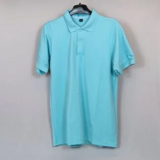 Áo thun cổ trụ bẻ Polo Xanh Thiên Thanh| CS Poly - cái