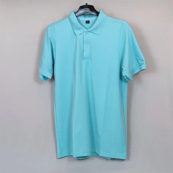 Áo thun cổ trụ bẻ Polo Xanh Thiên Thanh| CS Poly - cái