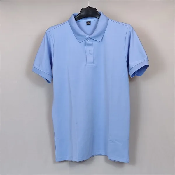Áo thun cổ trụ bẻ Polo Xanh Biển | CS Poly - Cái
